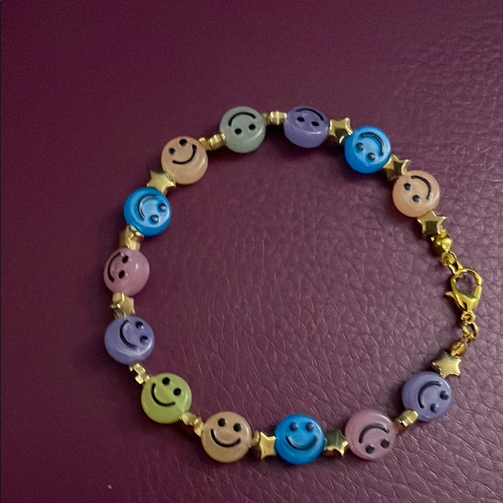 Colorful Smiley Face Bracelet